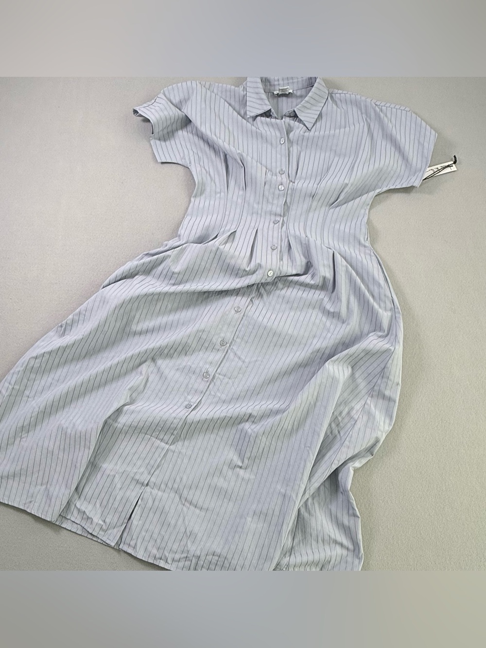 Nicole Miller New York Pinstripe Shirt Dress NWT Size M